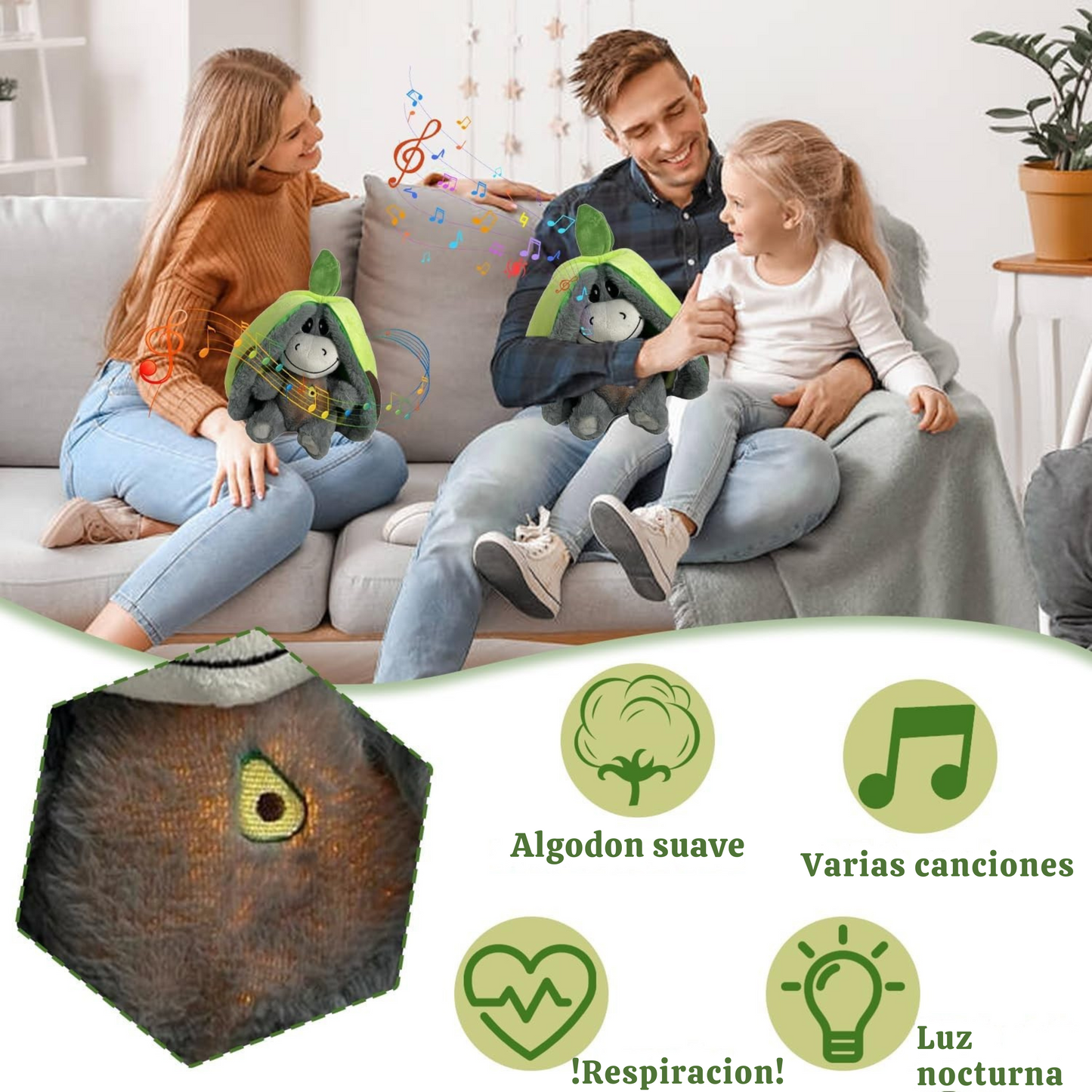 Peluche de Burrito Anti Estrés